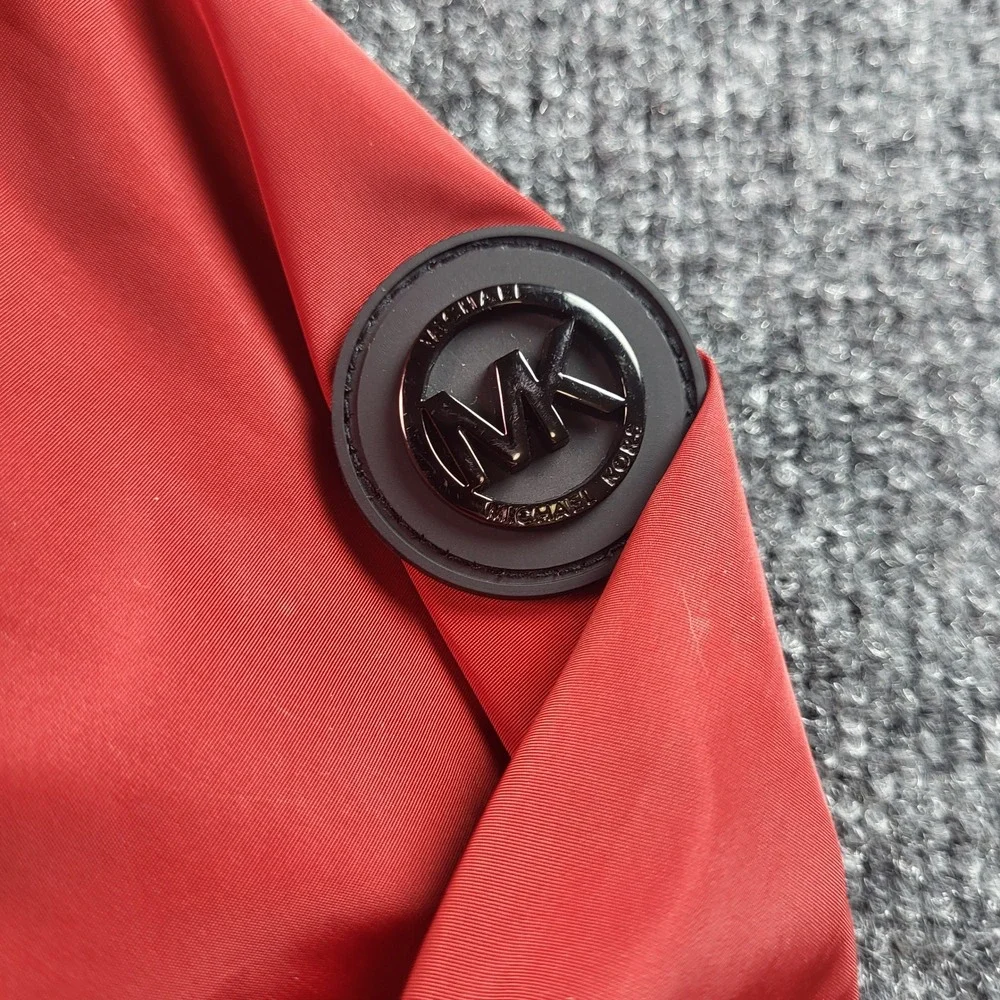 Michael‎ Michael Kors Mens Red Packable Full Zip Jacket Lightweight XXL